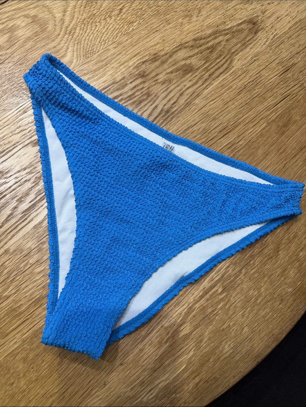 New 🆕 Blue Textured Bikini Bottom